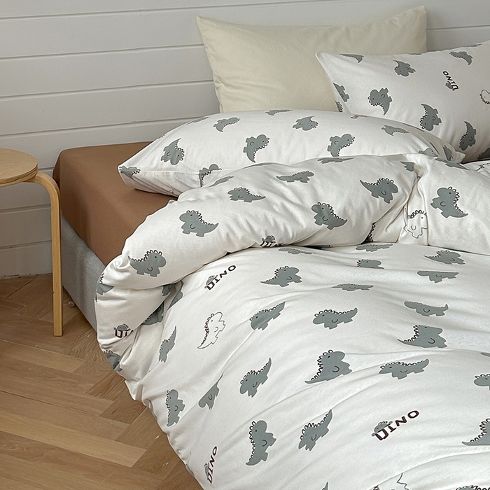 91家纺网 家纺一手货源 找家纺 梦可莱家居 2024新款A类亲肤舒适全棉针织棉四件套 小飞龙