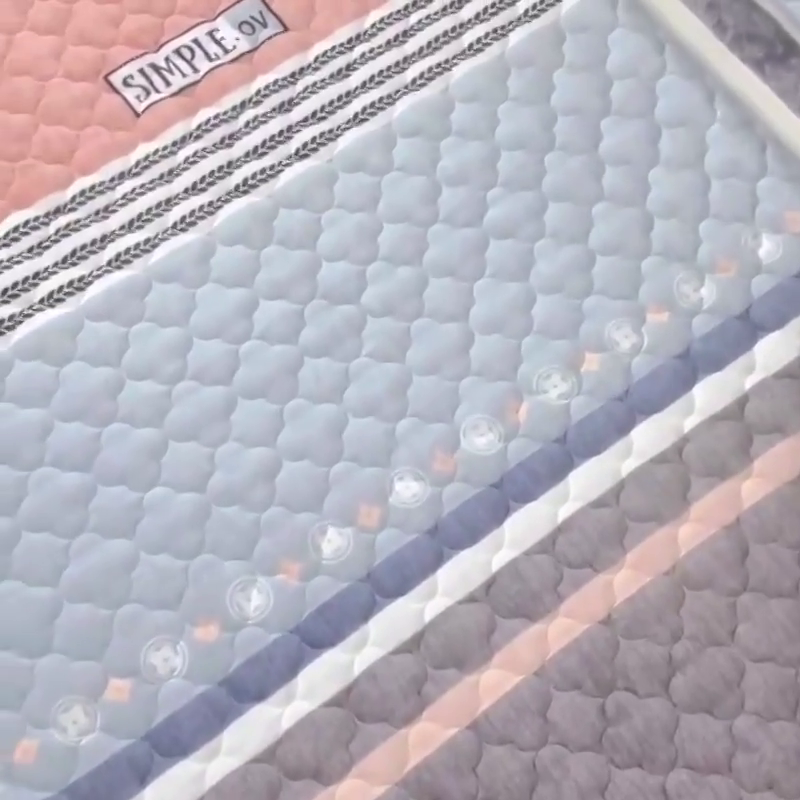 91家纺网 家纺一手货源 找家纺 小虾米 2024新款加厚上下床牛奶绒夹棉床笠款 流年