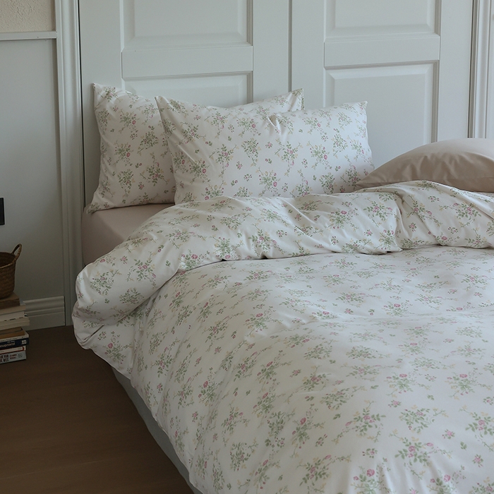 91家纺网 家纺一手货源 找家纺 梦可莱家居 2024新款A类亲肤舒适全棉针织棉四件套 芬芳