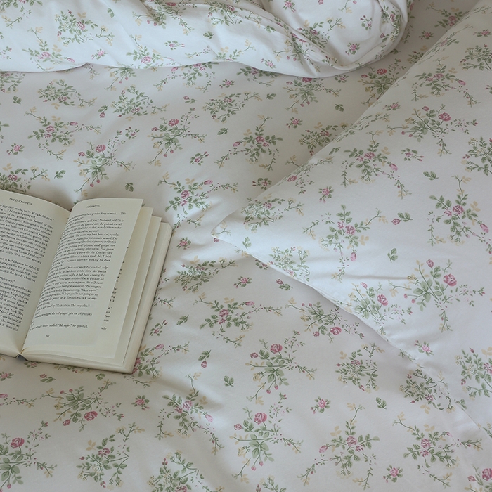 91家纺网 家纺一手货源 找家纺 梦可莱家居 2024新款A类亲肤舒适全棉针织棉四件套 芬芳