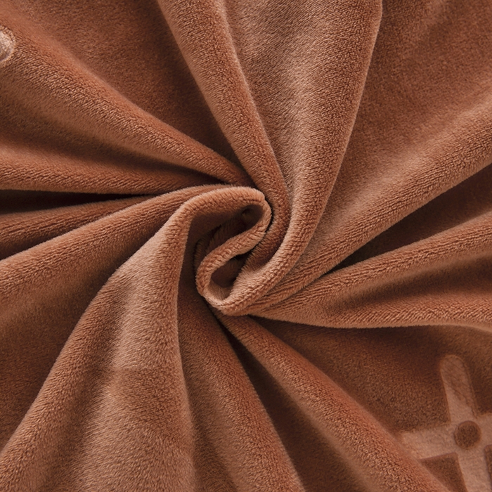 91家纺网 家纺一手货源 找家纺 满羽家纺 2024新款A类高克重婴儿绒提花牛奶绒四件套 爱马仕-橘