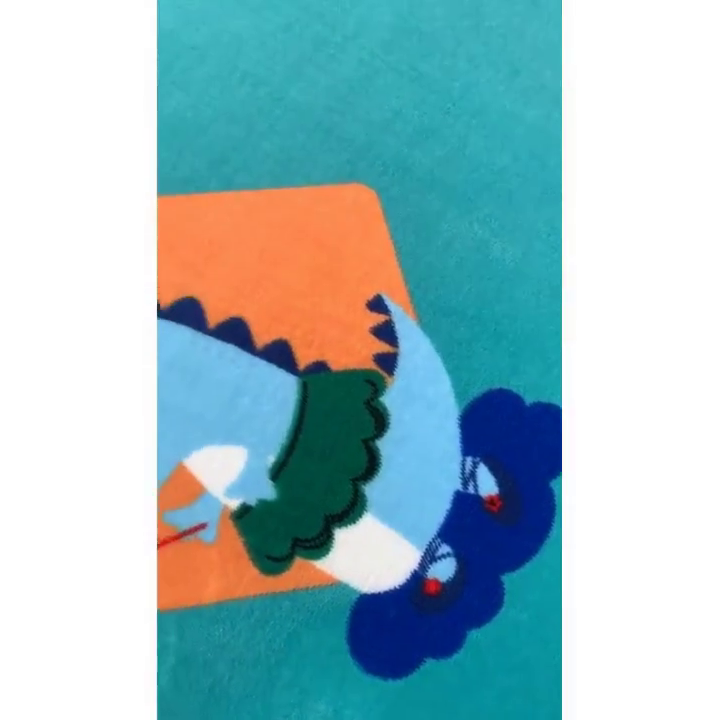 91家纺网 家纺一手货源 找家纺 小虾米 2024新款加厚上下床牛奶绒单被套 恐龙世界