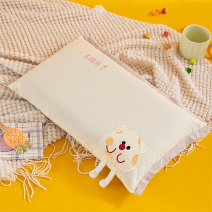 91家纺网 家纺一手货源 找家纺 （总）织布人 2024新款枕芯全棉多巴胺芝士小熊枕1-12岁儿童枕学生枕头+枕芯