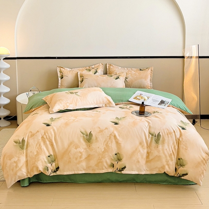 91家纺网 家纺一手货源 找家纺 （总）梦卓家纺 新款直播加厚植物羊绒四件套高克重磨毛跨境四件套 大量现货