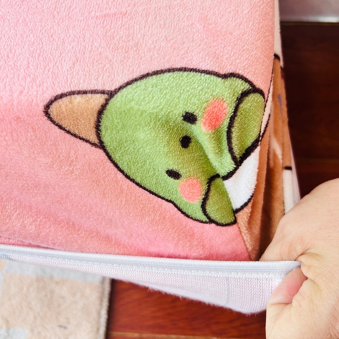 91家纺网 家纺一手货源 找家纺 小虾米 2024新款加厚上下床牛奶绒单被套 开心女孩