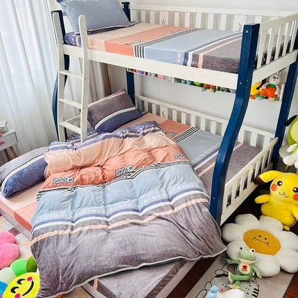 91家纺网 家纺一手货源 找家纺 （总）小虾米 2024新款加厚上下床牛奶绒单被套