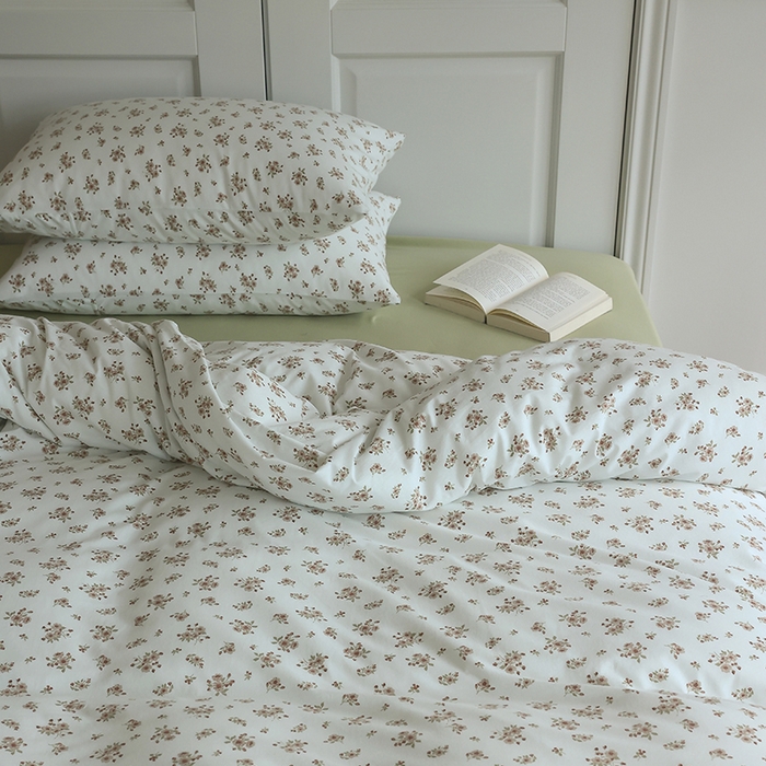 91家纺网 家纺一手货源 找家纺 梦可莱家居 2024新款A类亲肤舒适全棉针织棉四件套 田园