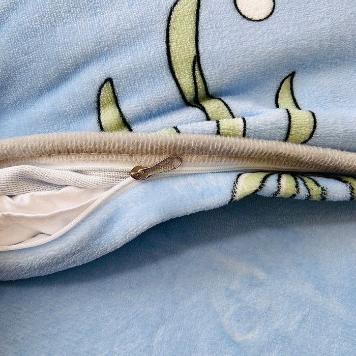 91家纺网 家纺一手货源 找家纺 小虾米 2024新款加厚上下床牛奶绒单被套 美人鱼