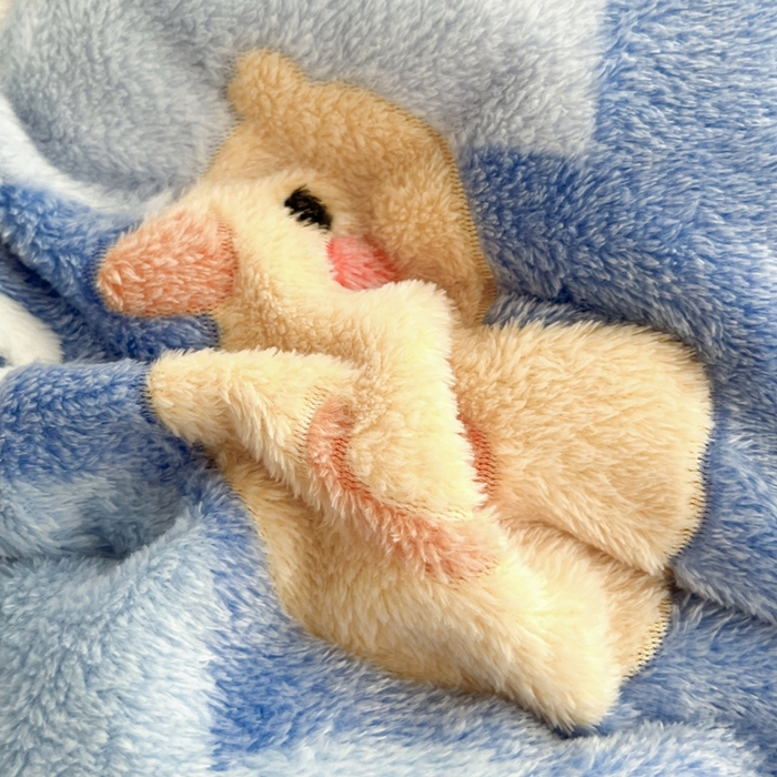 91家纺网 家纺一手货源 找家纺 川悦生活 2024新款雪花绒宿舍三件套 哒哒鸭吖