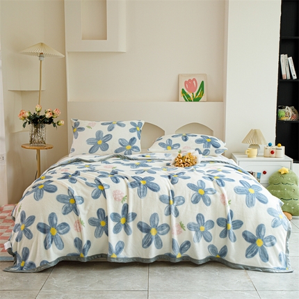 91家纺网 家纺一手货源 找家纺 （总）梵心 2025新款云貂绒毛毯法兰绒毛毯牛奶绒毛毯爆款盖毯直播跨境专供-可定制克重 