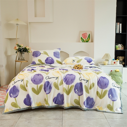 91家纺网 家纺一手货源 找家纺 （总）梵心 2025新款云貂绒毛毯法兰绒毛毯牛奶绒毛毯爆款盖毯直播跨境专供-可定制克重 