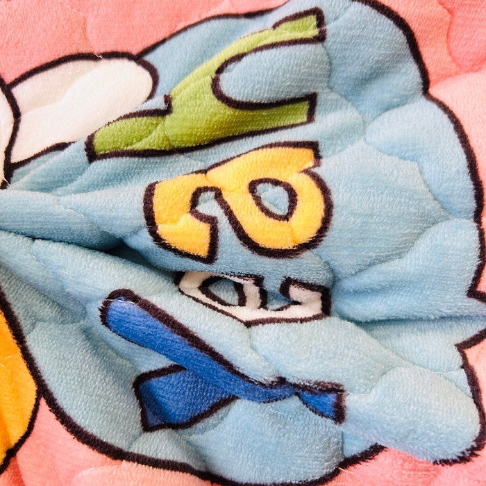 91家纺网 家纺一手货源 找家纺 小虾米 2024新款加厚上下床牛奶绒夹棉床笠款 开心女孩