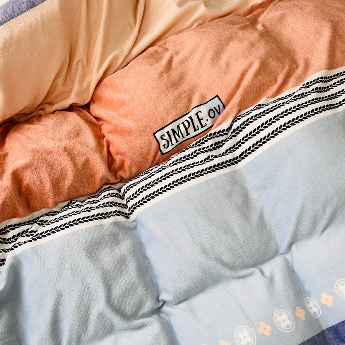 91家纺网 家纺一手货源 找家纺 小虾米 2024新款加厚上下床牛奶绒单被套 流年