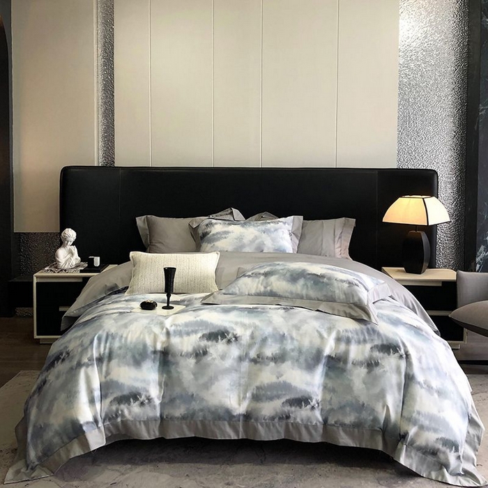 91家纺网 家纺一手货源 找家纺 金麦家纺 2024新款全棉数码印花四件套系列 繁苏