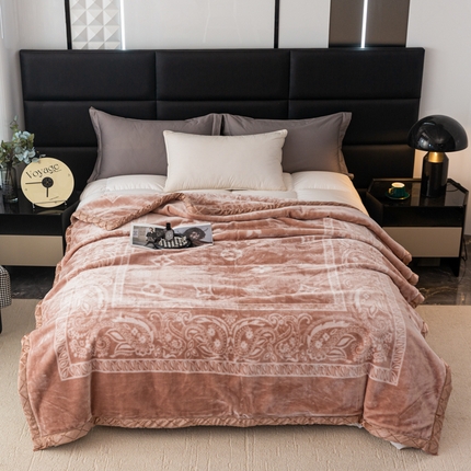 91家纺网 家纺一手货源 找家纺 （总）航途席业 2025新款A类拉舍尔印花毛毯