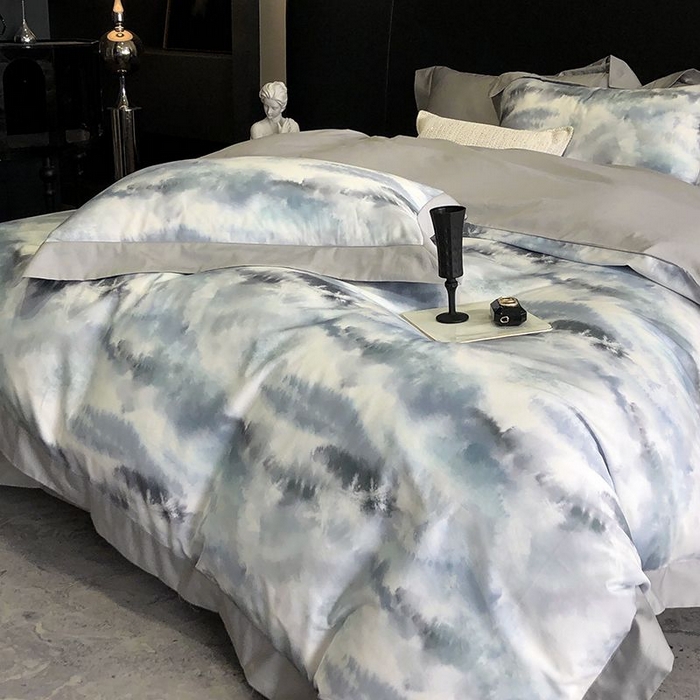 91家纺网 家纺一手货源 找家纺 金麦家纺 2024新款全棉数码印花四件套系列 繁苏