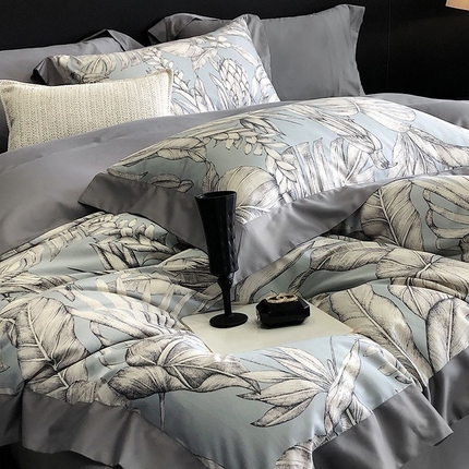 91家纺网 家纺一手货源 找家纺 （总）金麦家纺 2024新款全棉数码印花四件套系列