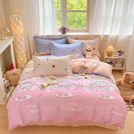 91家纺网 家纺一手货源 找家纺 （总）涵宸家纺 2024新款加厚全棉磨毛印花四件套--罗马系列