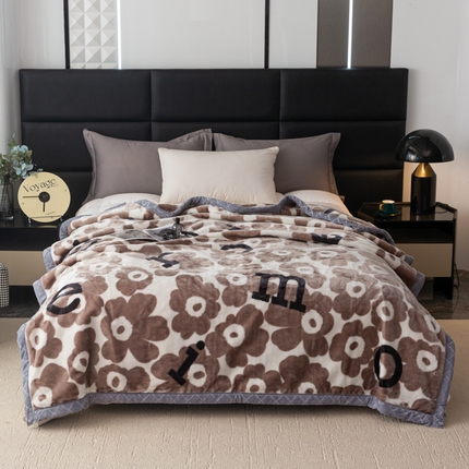 91家纺网 家纺一手货源 找家纺 （总）航途席业 2025新款A类拉舍尔印花毛毯