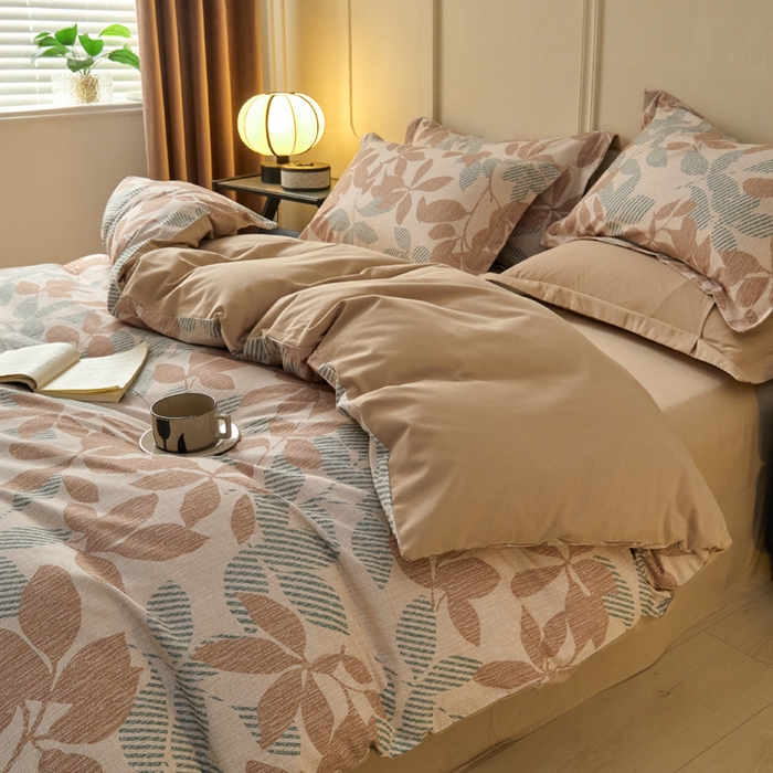 91家纺网 家纺一手货源 找家纺 涵宸家纺 2024新款加厚全棉磨毛印花四件套--罗马系列 F依恋