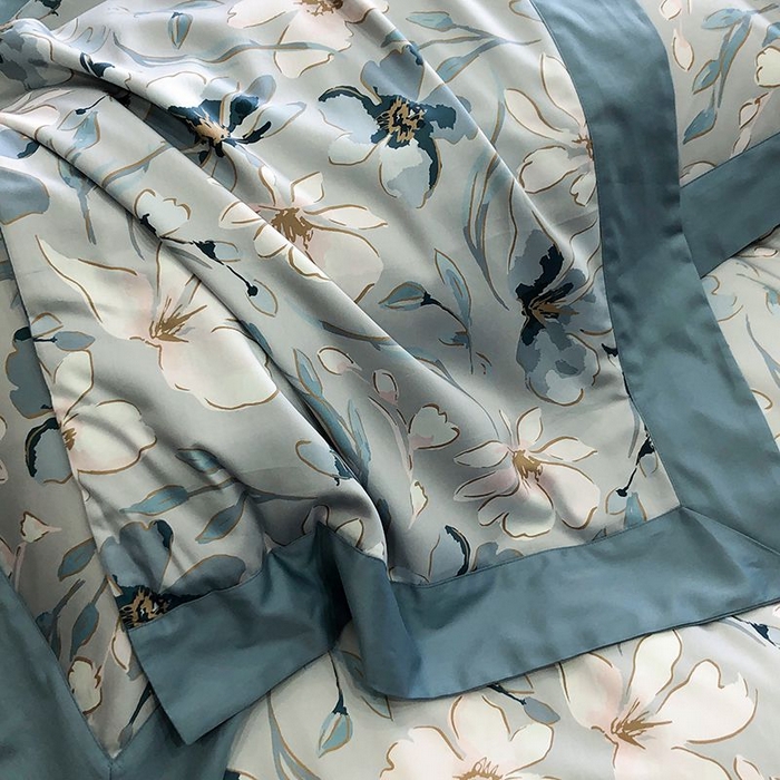 91家纺网 家纺一手货源 找家纺 金麦家纺 2024新款全棉数码印花四件套系列 温婉