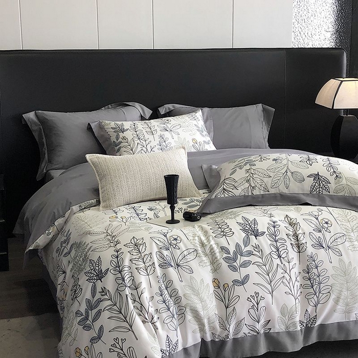 91家纺网 家纺一手货源 找家纺 金麦家纺 2024新款全棉数码印花四件套系列 梦若