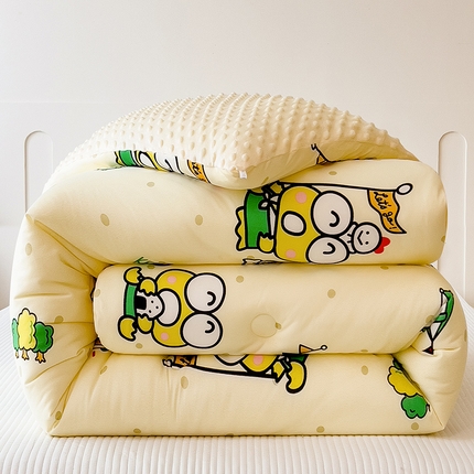 米菲 2024新款卡通针织棉豆豆绒大豆冬被 大眼娃