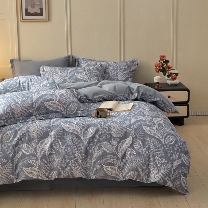 91家纺网 家纺一手货源 找家纺 涵宸家纺 2024新款加厚全棉磨毛印花四件套--罗马系列 F阡陌