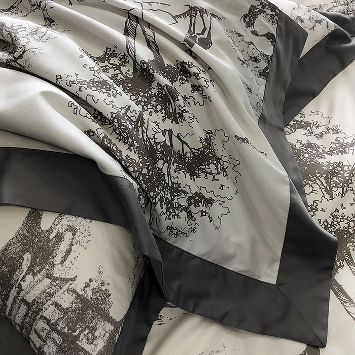 91家纺网 家纺一手货源 找家纺 金麦家纺 2024新款全棉数码印花四件套系列 克洛伊