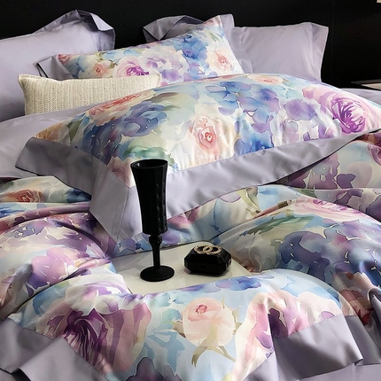 91家纺网 家纺一手货源 找家纺 （总）金麦家纺 2024新款全棉数码印花四件套系列