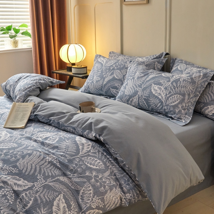 91家纺网 家纺一手货源 找家纺 涵宸家纺 2024新款加厚全棉磨毛印花四件套--罗马系列 F阡陌