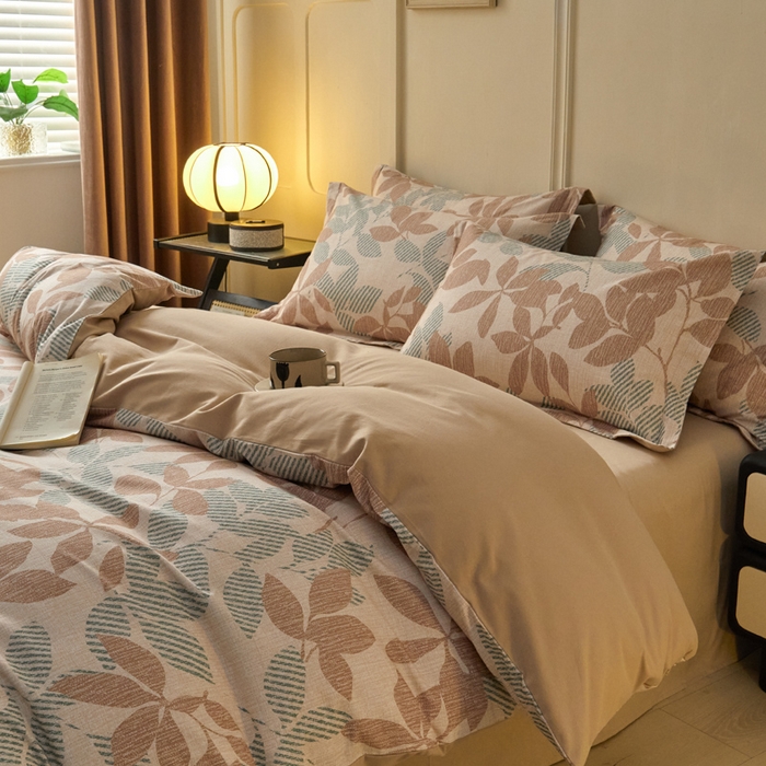 91家纺网 家纺一手货源 找家纺 涵宸家纺 2024新款加厚全棉磨毛印花四件套--罗马系列 F依恋