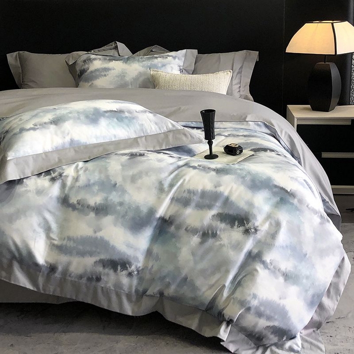 91家纺网 家纺一手货源 找家纺 金麦家纺 2024新款全棉数码印花四件套系列 繁苏