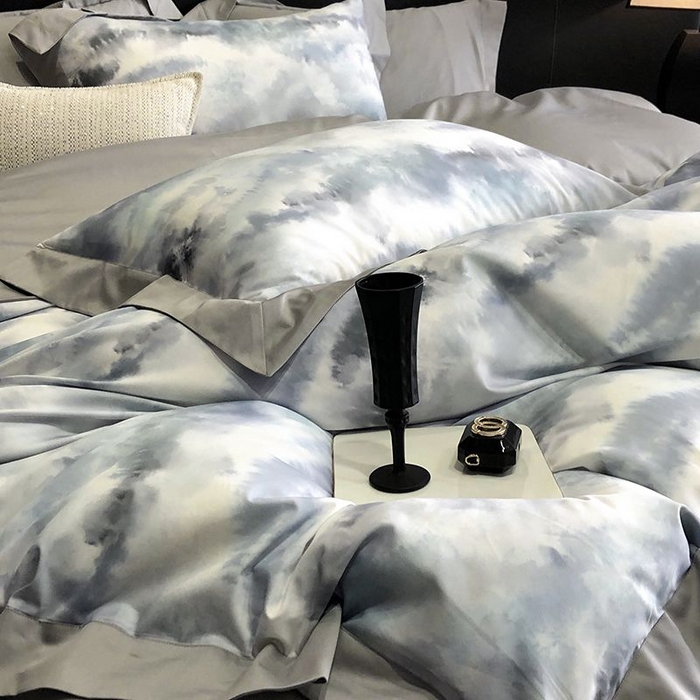 91家纺网 家纺一手货源 找家纺 金麦家纺 2024新款全棉数码印花四件套系列 繁苏