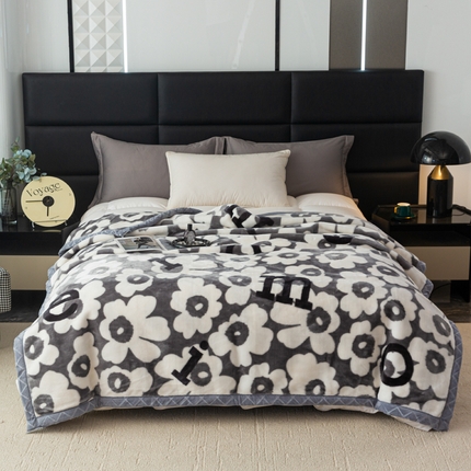 91家纺网 家纺一手货源 找家纺 （总）航途席业 2025新款A类拉舍尔印花毛毯