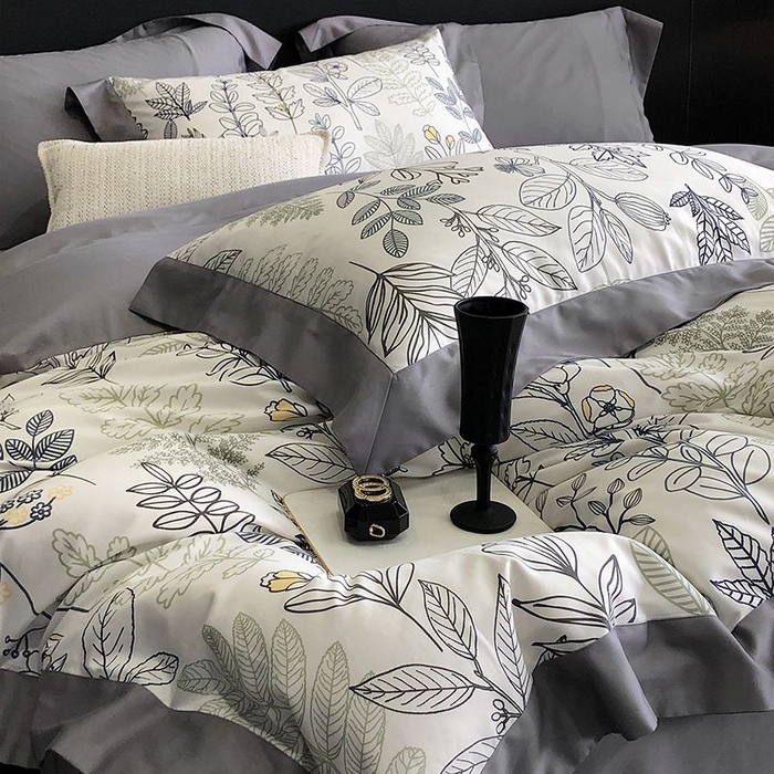 91家纺网 家纺一手货源 找家纺 金麦家纺 2024新款全棉数码印花四件套系列 梦若