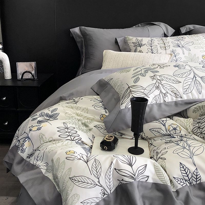 91家纺网 家纺一手货源 找家纺 金麦家纺 2024新款全棉数码印花四件套系列 梦若