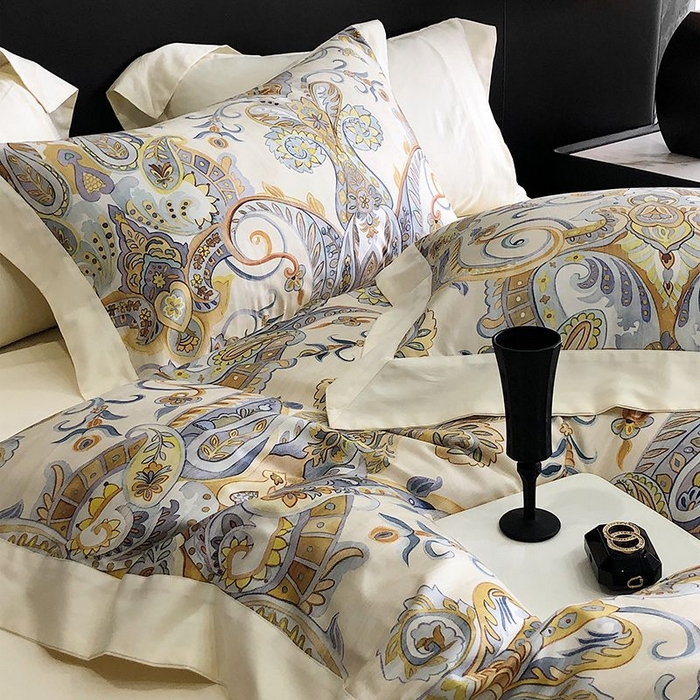 91家纺网 家纺一手货源 找家纺 金麦家纺 2024新款全棉数码印花四件套系列 赫本