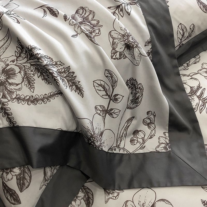 91家纺网 家纺一手货源 找家纺 金麦家纺 2024新款全棉数码印花四件套系列 木槿