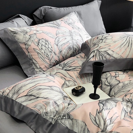 91家纺网 家纺一手货源 找家纺 （总）金麦家纺 2024新款全棉数码印花四件套系列