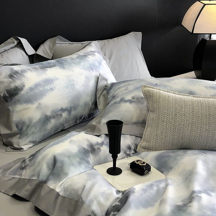 91家纺网 家纺一手货源 找家纺 金麦家纺 2024新款全棉数码印花四件套系列 繁苏