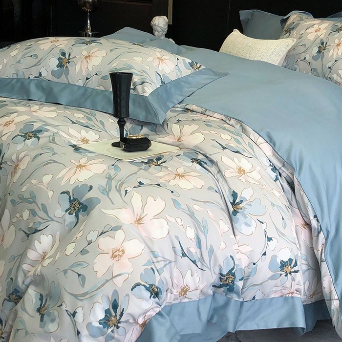 91家纺网 家纺一手货源 找家纺 金麦家纺 2024新款全棉数码印花四件套系列 温婉