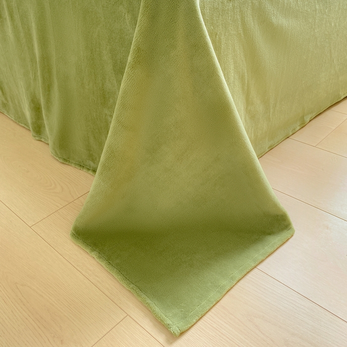 91家纺网 家纺一手货源 找家纺 沐慕 2024新款200g加厚牛奶绒四件套 花韵