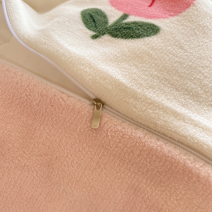 91家纺网 家纺一手货源 找家纺 沐慕 2024新款200g加厚牛奶绒四件套 郁金香