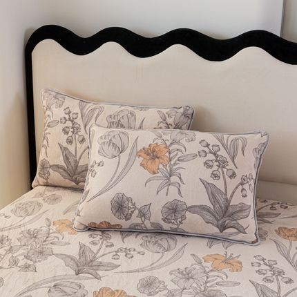 91家纺网 家纺一手货源 找家纺 （总）欧喜璐 2024新款A类加厚牛奶绒印花单枕套