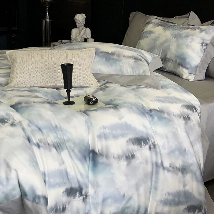 91家纺网 家纺一手货源 找家纺 金麦家纺 2024新款全棉数码印花四件套系列 繁苏