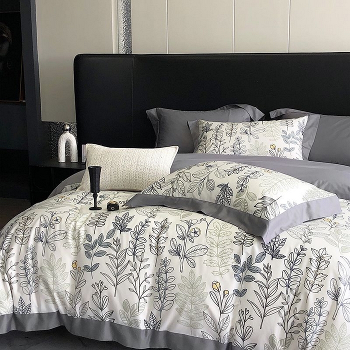 91家纺网 家纺一手货源 找家纺 金麦家纺 2024新款全棉数码印花四件套系列 梦若