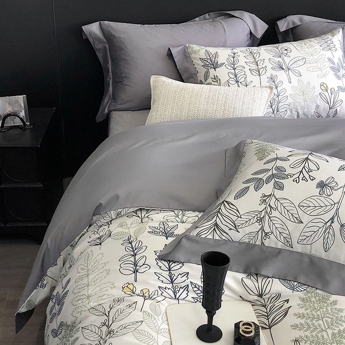 91家纺网 家纺一手货源 找家纺 金麦家纺 2024新款全棉数码印花四件套系列 梦若