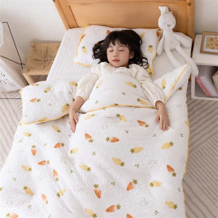 91家纺网 家纺一手货源 找家纺 （总）心卓 2025年新款直播皱皱纱冬被加厚被子被芯 儿童成人学生