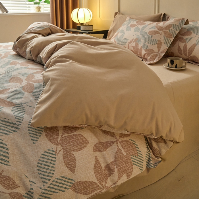 91家纺网 家纺一手货源 找家纺 涵宸家纺 2024新款加厚全棉磨毛印花四件套--罗马系列 F依恋